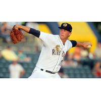 LHP Evan Rutckyj with the Charleston RiverDogs