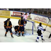 Justin Parizek of the Idaho Steelheads Celebrates a Goal