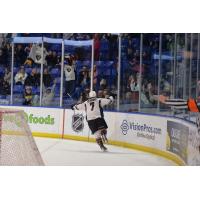 Ty Ronning of the Vancouver Giants in Front of the Crowd