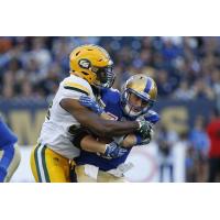 Defensive Tackle Euclid Cummings with the Edmonton Eskimos