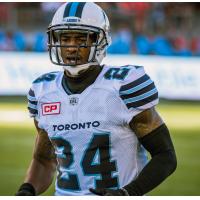 Defensive Back A.J. Jefferson with the Toronto Argonauts