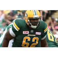 Offensive Lineman Chris Greaves with the Edmonton Eskimos