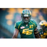 Defensive Back Mike Dubuisson with the Edmonton Eskimos