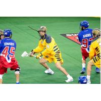 Lyle Thompson of the Georgia Swarm eyes the Toronto Rock