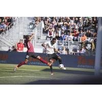 Sacramento Republic FC vies with Los Angeles FC