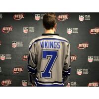 Chicago Steel's Geneva Vikings jersey back