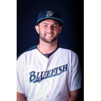 RHP Zac Grotz with the Bridgeport Bluefish