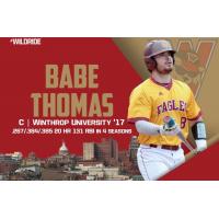 Catcher Babe Thomas with Winthrop University