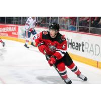 Defenseman Colton White with the Binghamton Devils