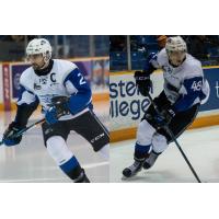 Saint John Sea Dogs Defenceman Bailey Webster and Forward Ostap Safin