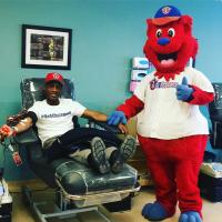 Ottawa Champions staff gives blood