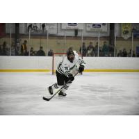 Defenseman Doug Rose skating with Stevenson University