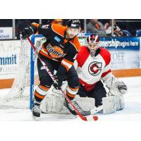 Zac Larraza of the Fort Wayne Komets vs. the Cincinnati Cyclones