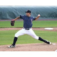 Syracuse Chiefs pitcher Tommy Milone hurled six and two-thirds innings of two-run ball Tuesday night