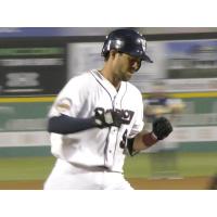 Adam Weisenburger of the Somerset Patriots rounds the bases