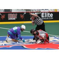 Rochester Knighthawks face off