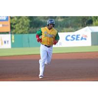 Moises Sierra of the Syracuse Chiefs rounds the bases