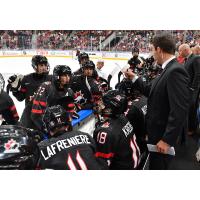 Flint Firebirds' coach Ryan Oulahen and Team Canada
