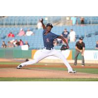 Phillips Valdez of the Syracuse Chiefs was excellent over seven scoreless innings Friday night
