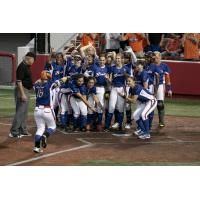 The Chicago Bandits welcome Emily Carosone home following her round-tripper