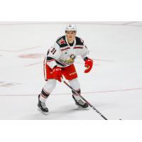 Center Trevor Yates with the Grand Rapids Griffins