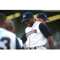 Tim Raines with the Somerset Patriots