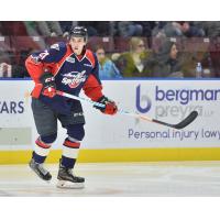 Mathew MacDougall with the Windsor Spitfires