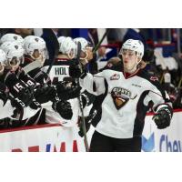 Vancouver Giants defenceman Bowen Byram against the Moose Jaw Warriors