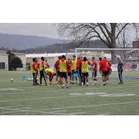 Chattanooga Red Wolves SC in training