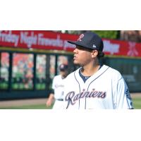 Pitcher Felix Hernandez in his rehab start with the Tacoma Rainiers