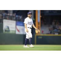 2B Jose Altuve in the field for the Round Rock Express