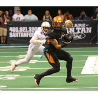 Jamal Miles of the Arizona Rattlers makes a catch vs. the San Diego Strike Force