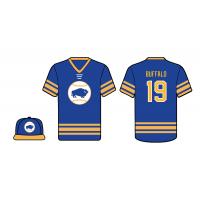 Buffalo Bisons 'Hockey Night at the Ballpark' jersey and cap