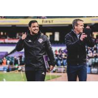 Louisville City FC Technical Director Danny Cruz and Coach John Hackworth