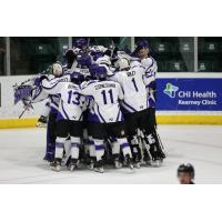 Tri-City Storm celebrate an overtime win